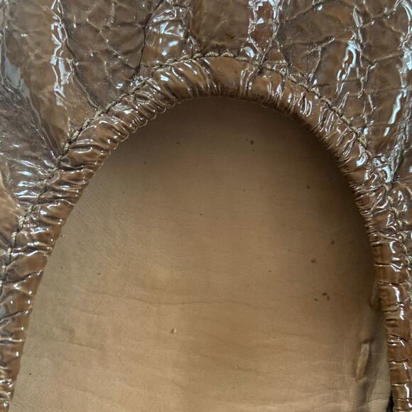 Tieks Sienna Brown Croc Shoes, Foldable Ballet Flats, size 9 - Picture 6 of 10